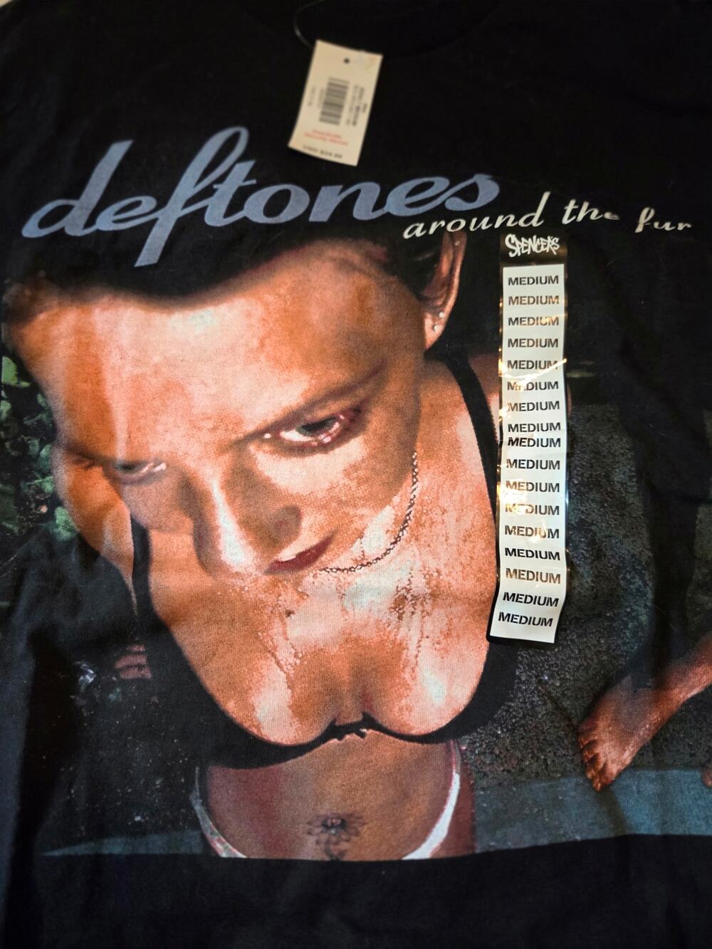 Deftones "Around The Fur" Album Graphic Black Band Shirt Unisex M NWT